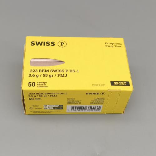 Swiss P DS-1 .223Rem 55gr VM 500er auf Ladestreifen