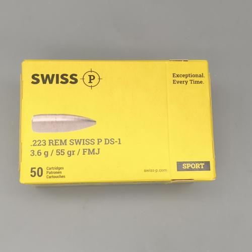 Swiss P DS-1 .223Rem 55gr VM 500er auf Ladestreifen