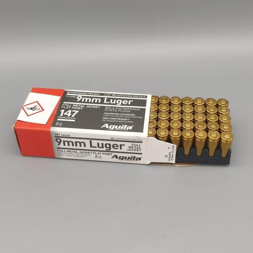 Aguila 9mm Luger Subsonic 147gr. FMJ FP 50 Stück Staffelpreise!!!