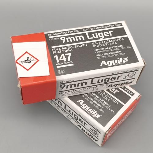 Aguila 9mm Luger Subsonic 147gr. FMJ FP 50 Stück Staffelpreise!!!