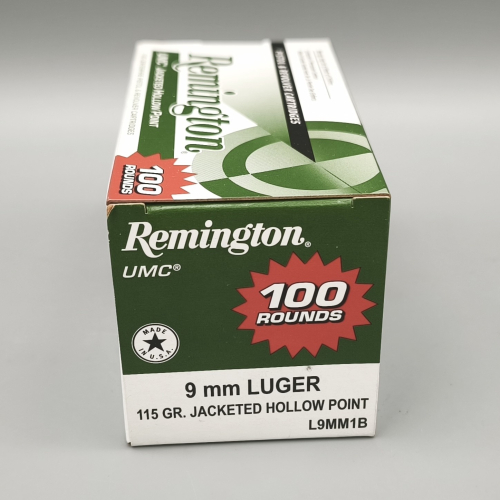 Remington 9mm Luger 115gr. JHP 100 Stück Staffelpreise!!!
