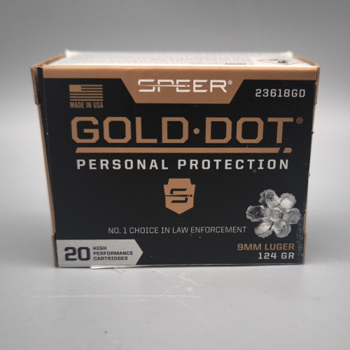 Speer Gold Dot GDHP 9mm Luger 124gr. JHP 20 Stück