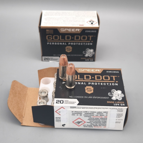 Speer Gold Dot GDHP 9mm Luger 124gr. JHP 20 Stück