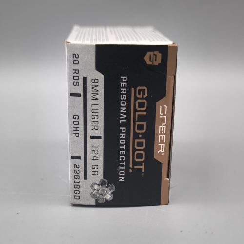 Speer Gold Dot GDHP 9mm Luger 124gr. JHP 20 Stück