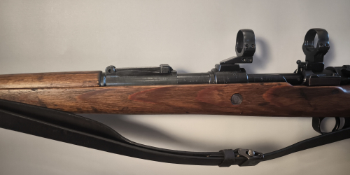 bcd 42 Gustloff | Mauser K98k mit Schichtholzschaft und EAW Schwenkmontage 8x57IS #553A